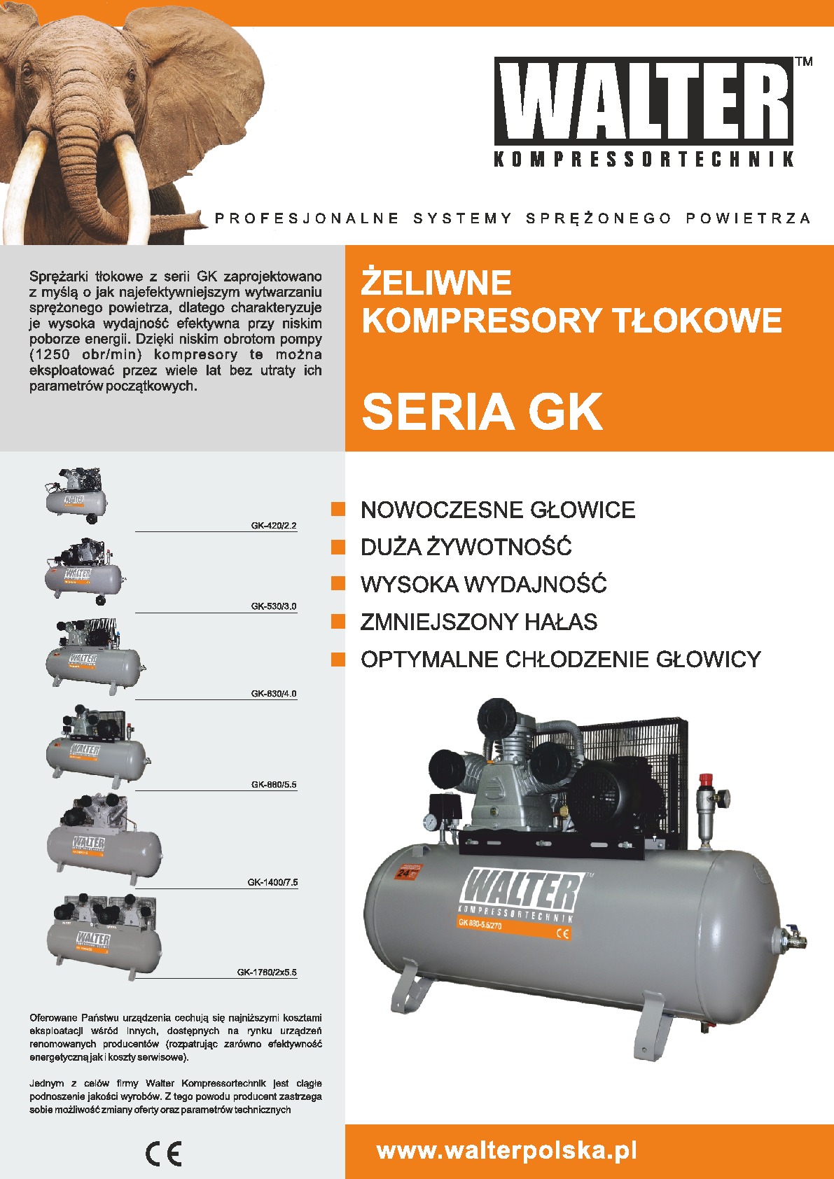 Kompresory tłokowe GK