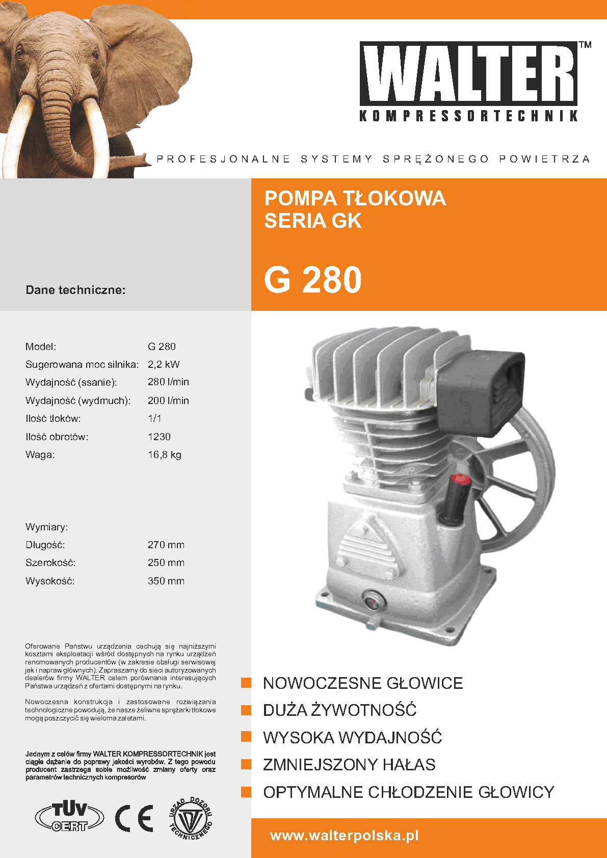Pompa tłokowa GK G280