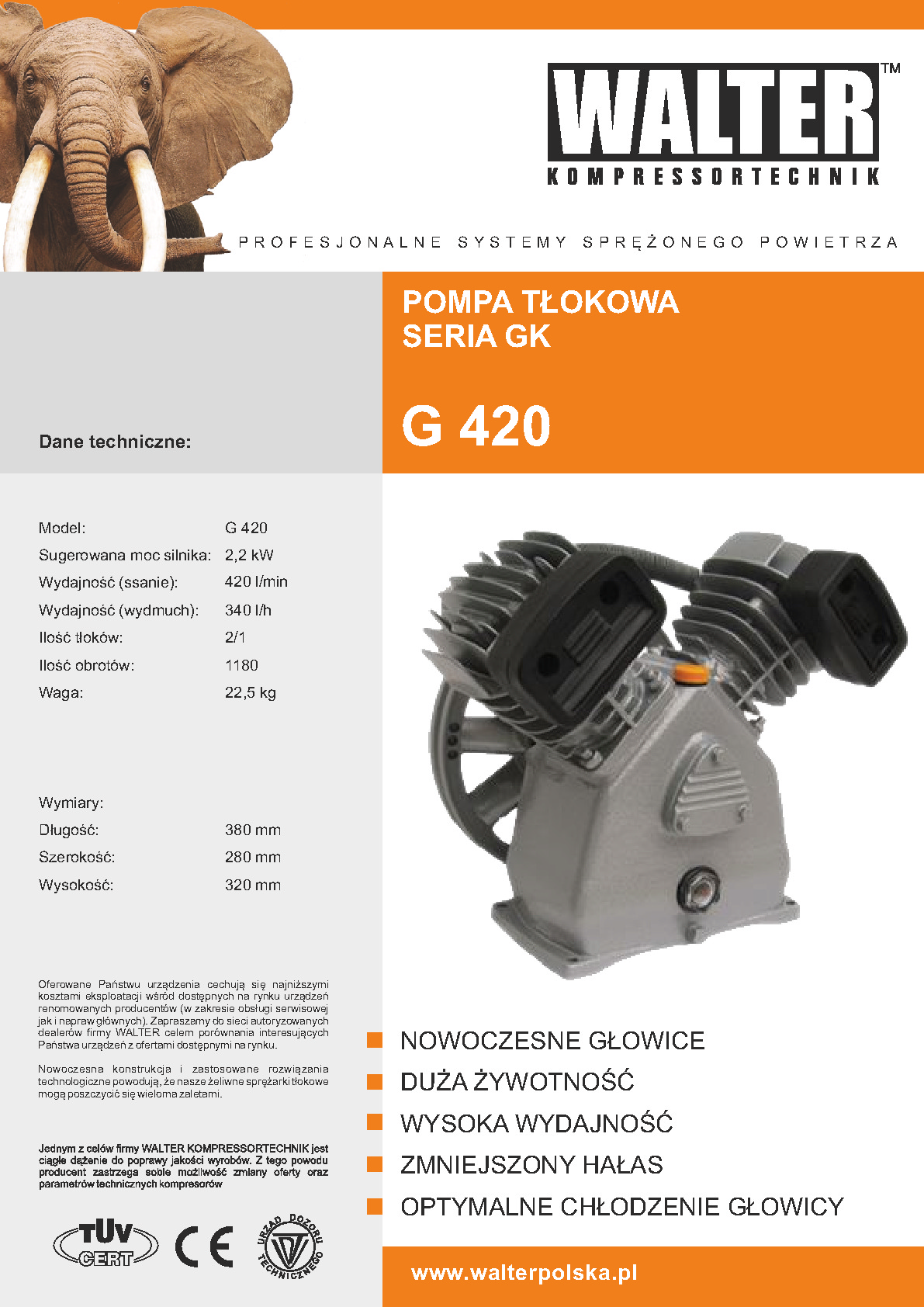 Pompa tłokowa GK G420