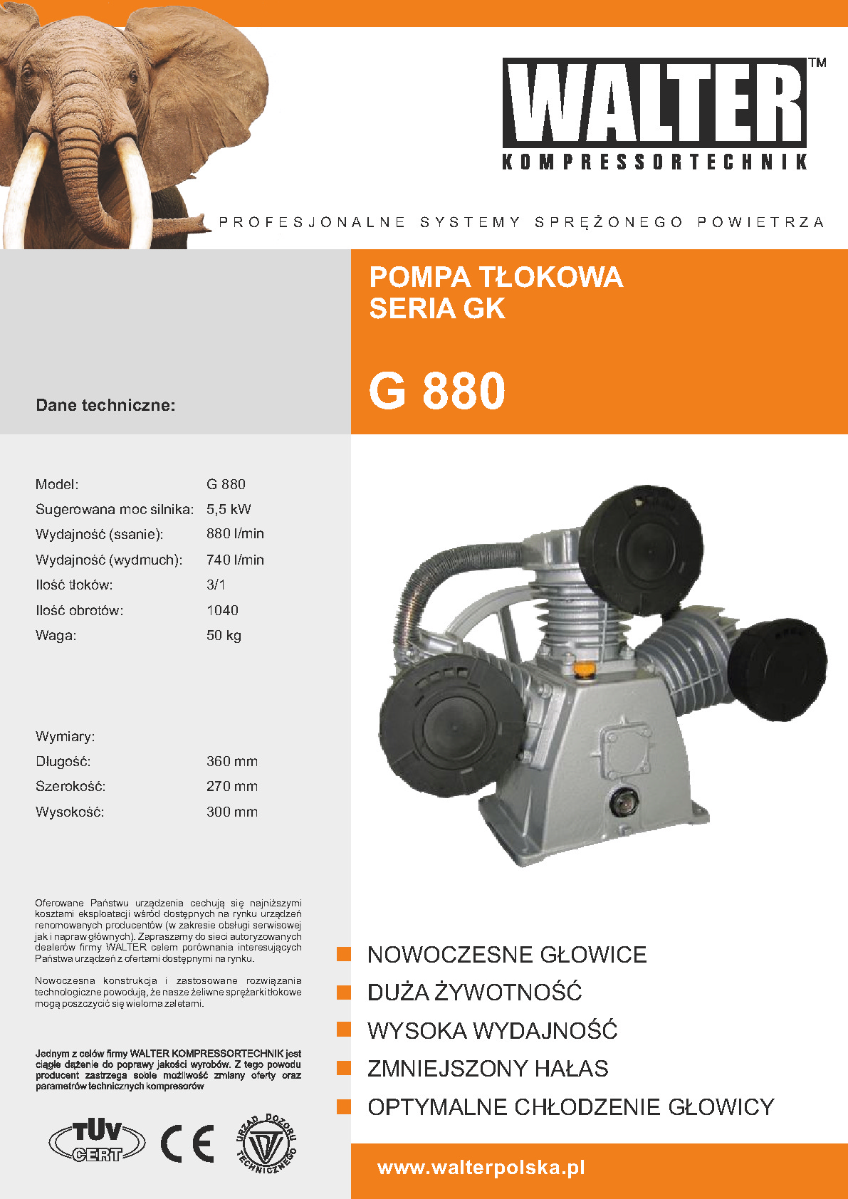 Pompa tłokowa GK G880