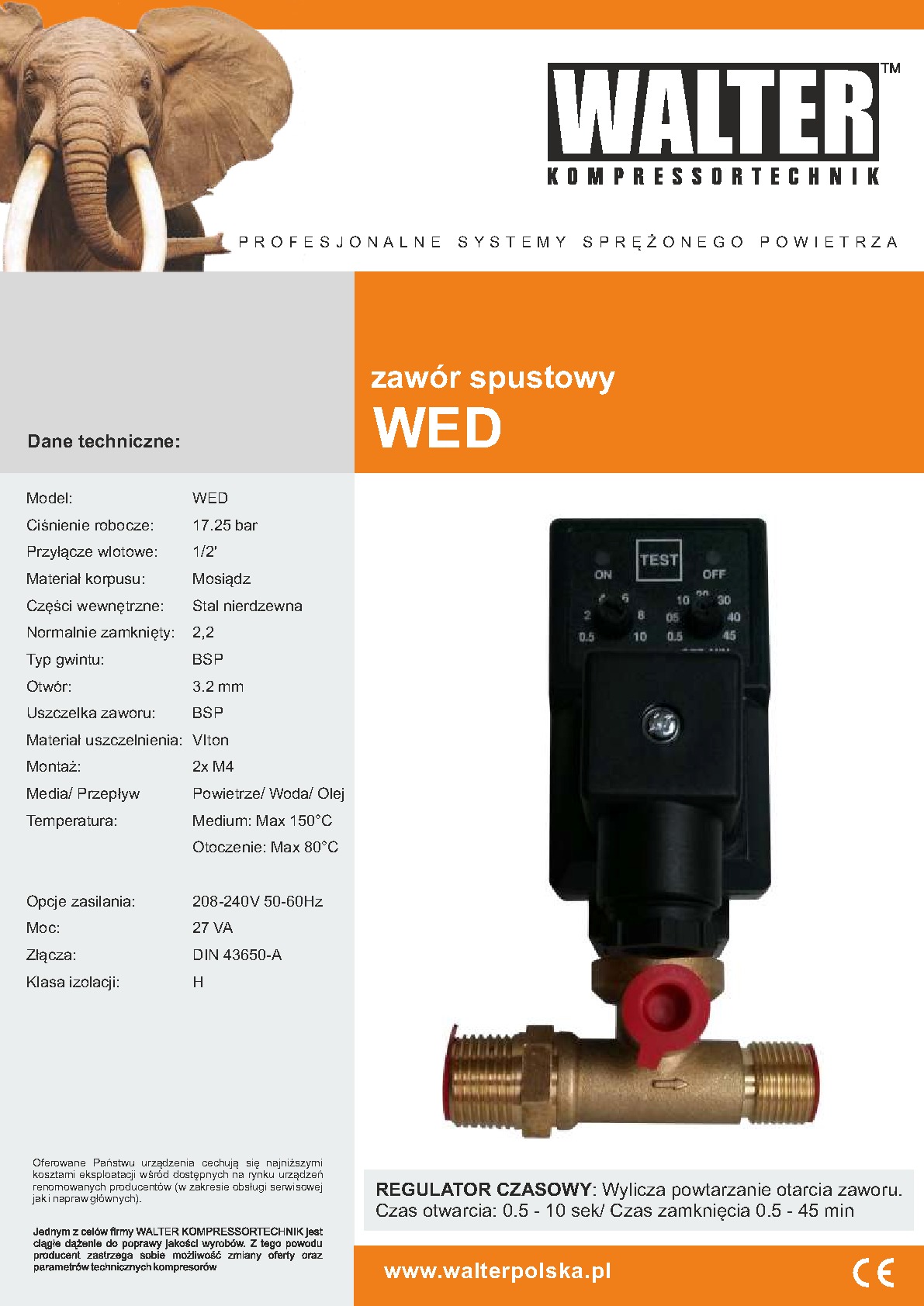 Zaw&oacute;r spustowy WED