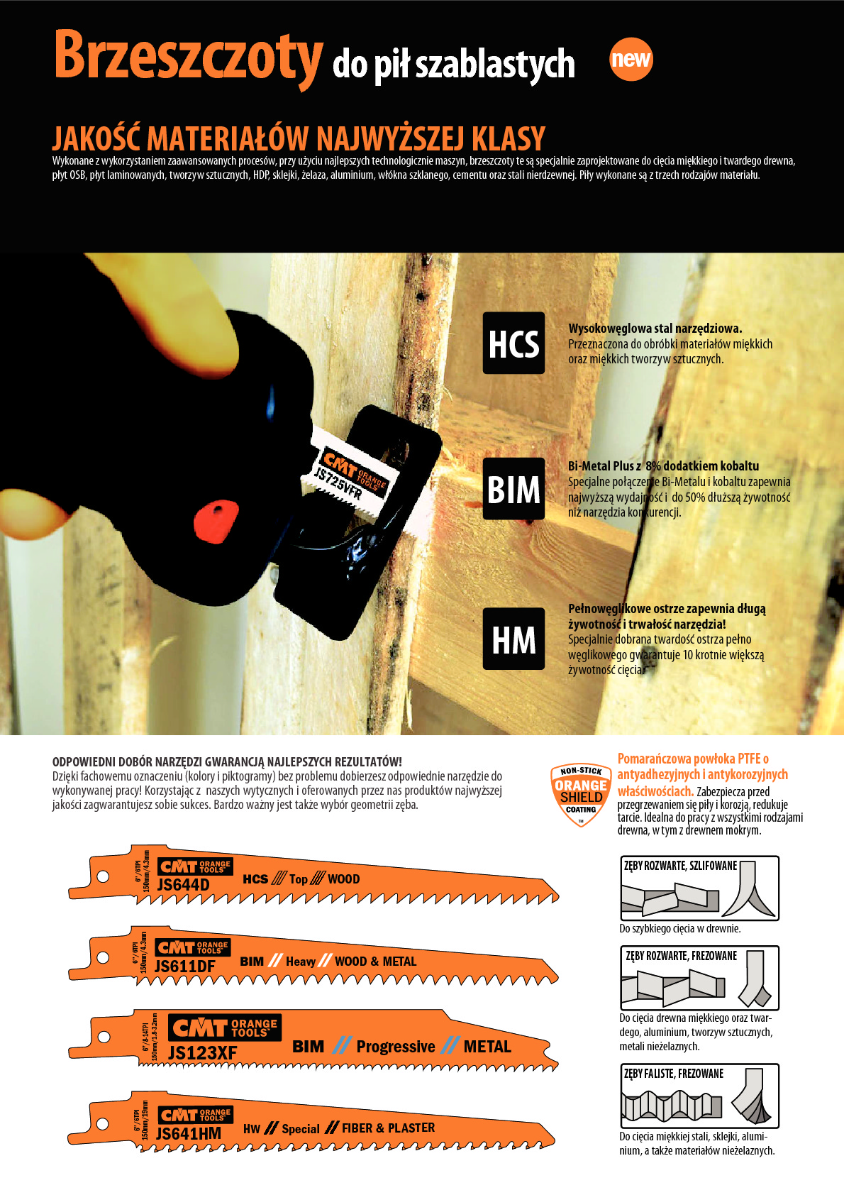 Brzeszczoty do pił szablastych