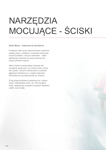 Narzędzia mocujące &ndash; ściski