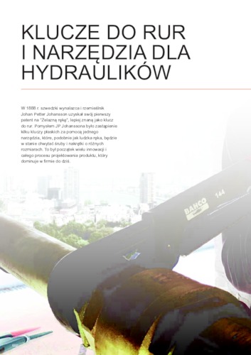Klucze do rur i narzędzia dla hydraulik&oacute;w