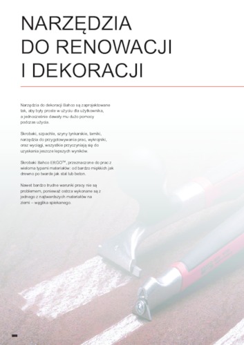 Narzędzia do renowacji i dekoracji