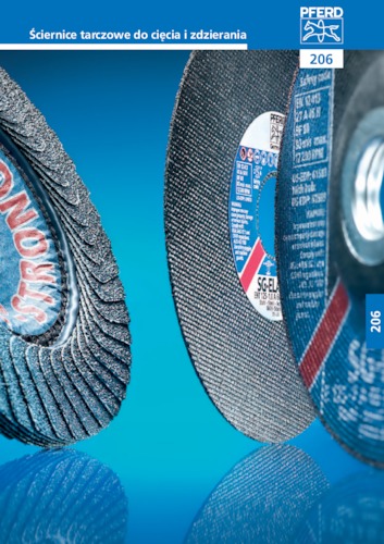 Ściernice tarczowe do cięcia i zdzierania