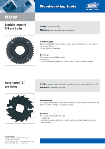 Odpuszczane i czernione piły HM