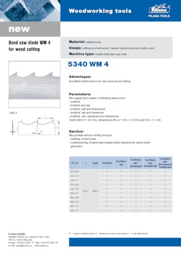 Piła taśmowa do drewna WM 4
