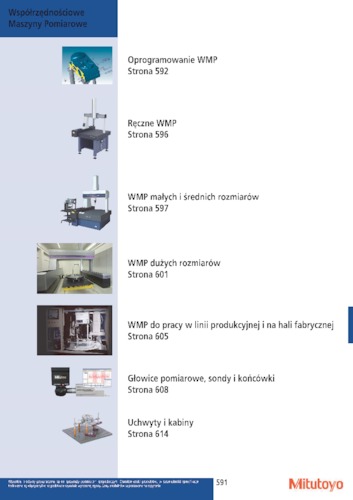 Wsp&oacute;łrzędnościowe maszyny pomiarowe