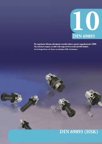 Oprawy napędzane i HSK DIN 69893