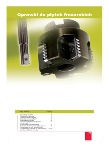 Oprawki do płytek frezarskich