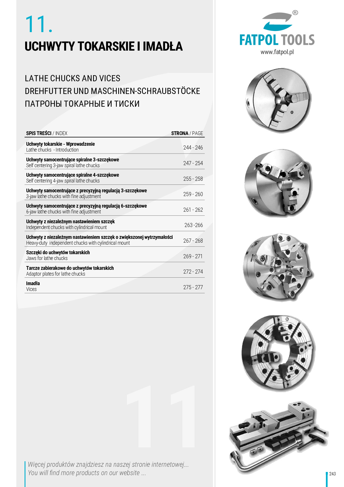 Uchwyty tokarskie i imadła