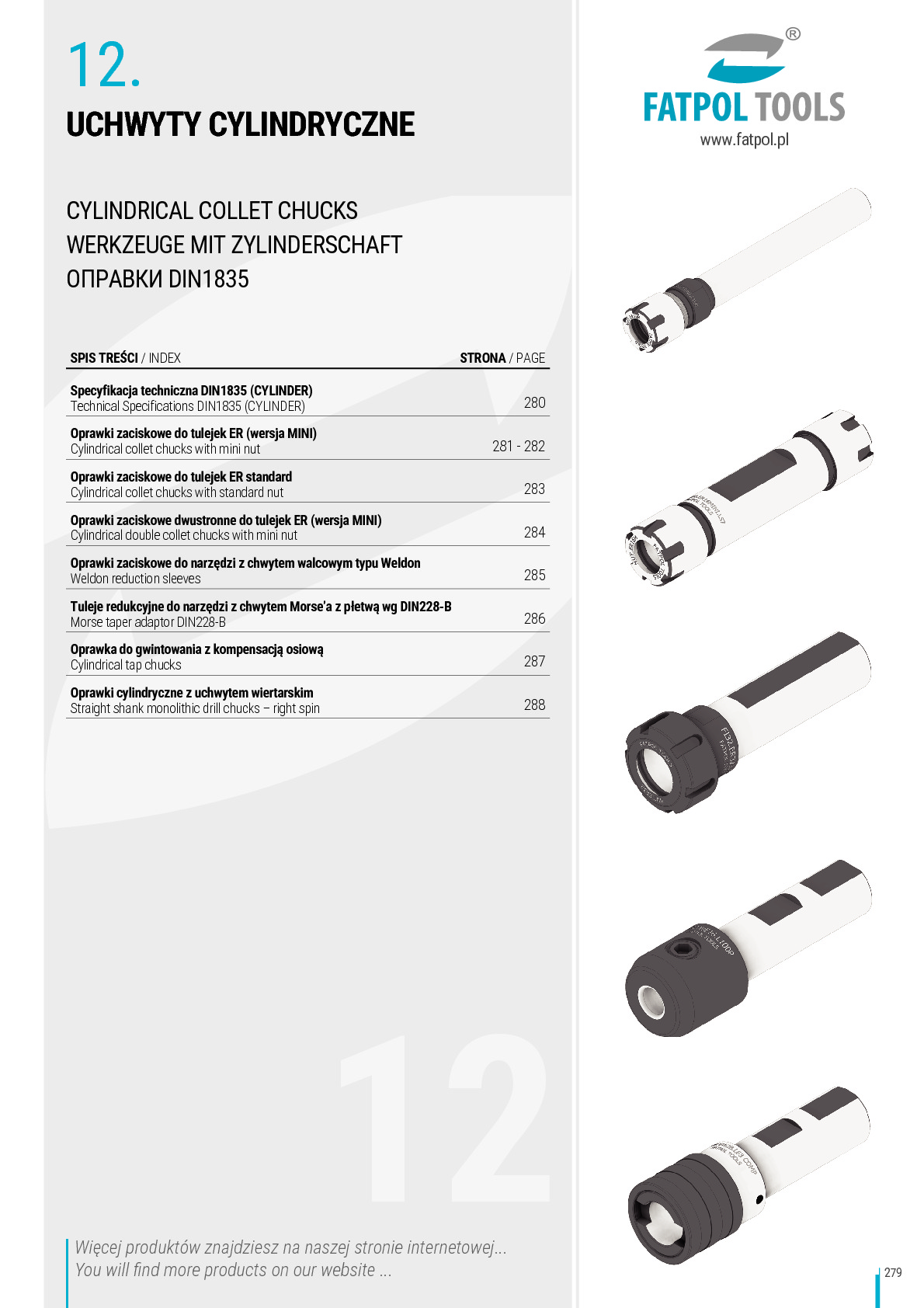 Uchwyty cylindryczne