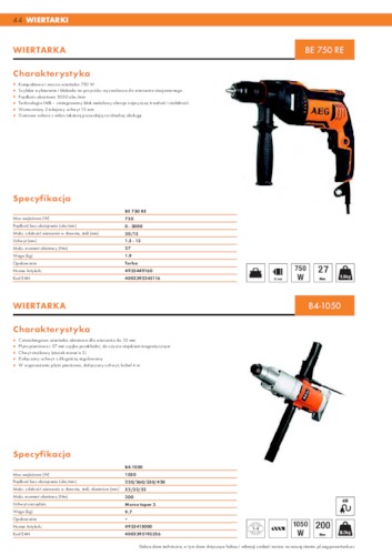 Technika wiercenia &ndash; Wiertarki obrotowe