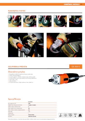 Obr&oacute;bka metalu &ndash; Szlifierki proste