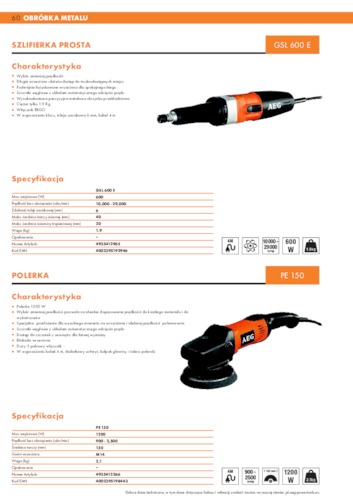 Obr&oacute;bka metalu &ndash; Polerki