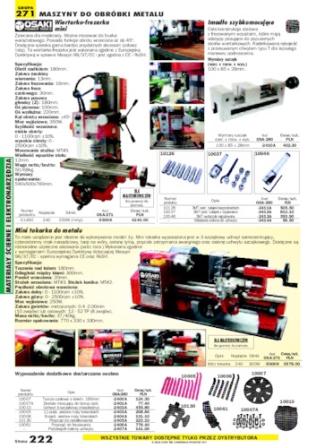 Maszyny do obr&oacute;bki metalu