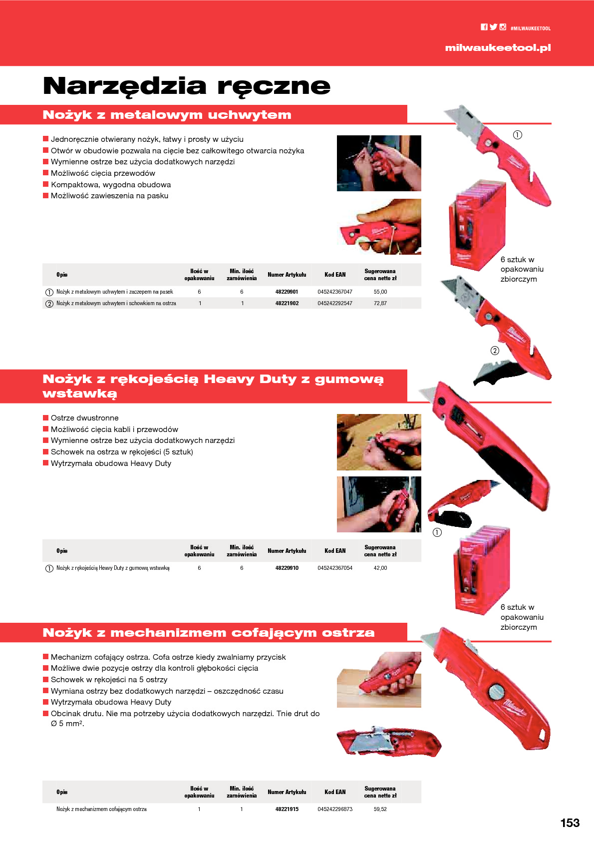 Narzędzia ręczne &ndash; Nożyki ręczne