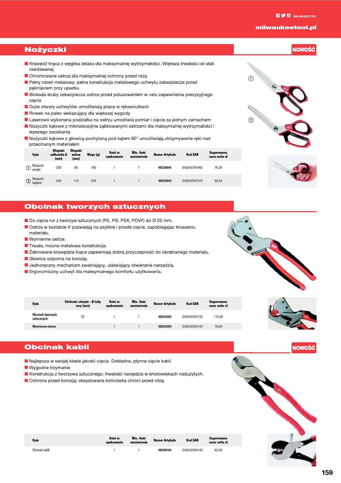 Narzędzia ręczne &ndash; Obcinak tworzyw sztucznych