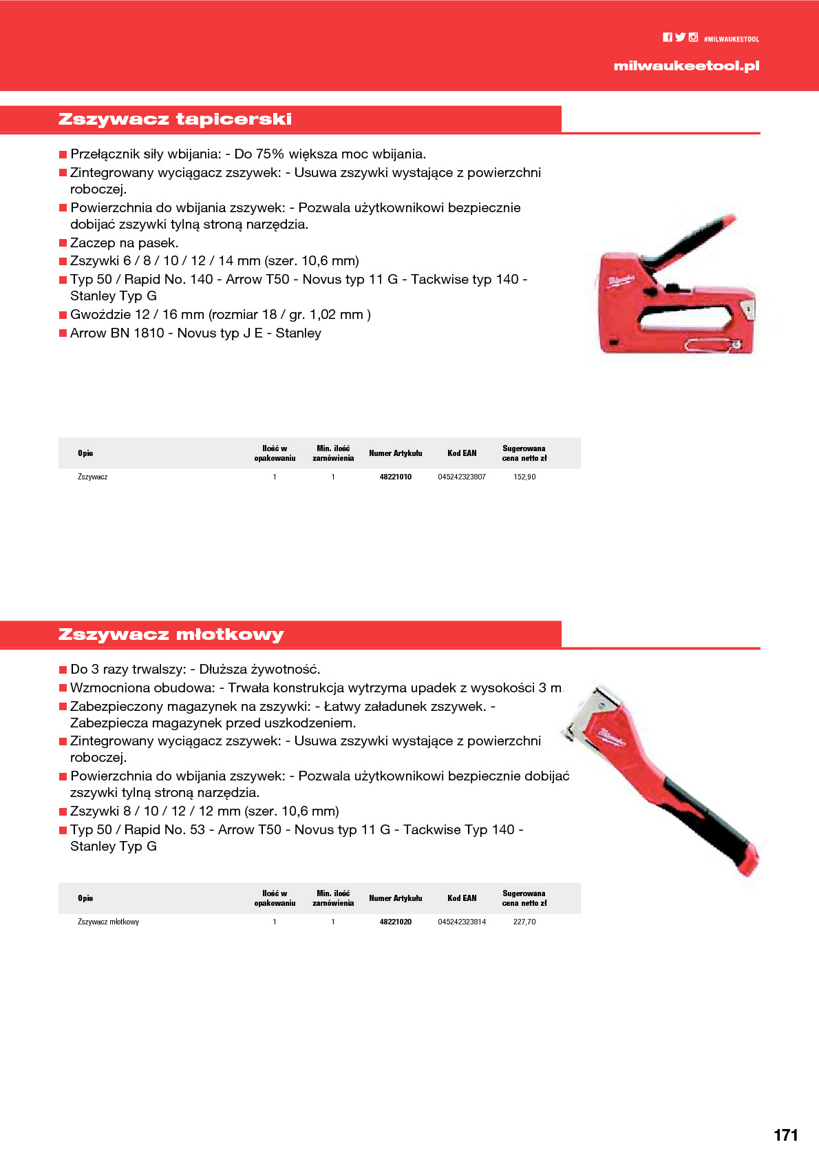 Narzędzia ręczne &ndash; Zszywacze