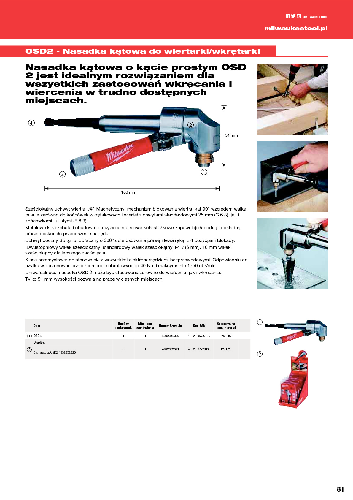 Wkrętaki &ndash; Przystawka kątowa OSD 2