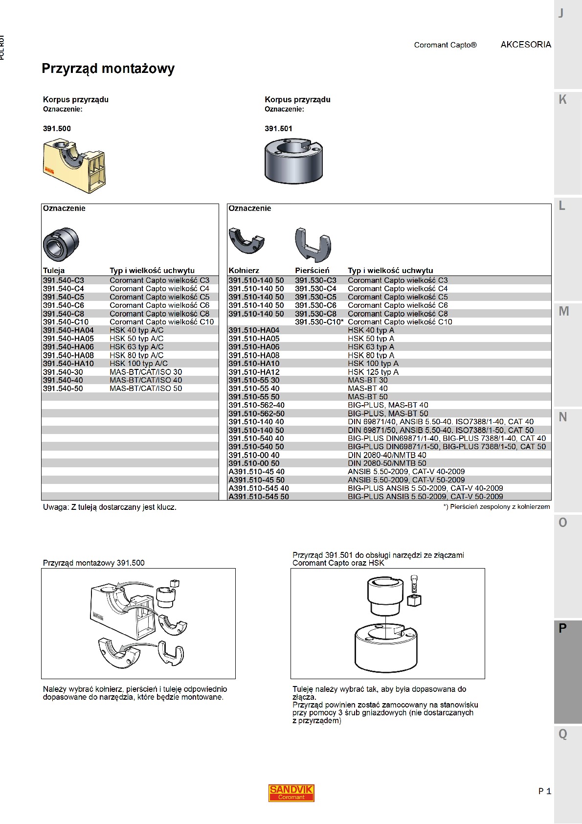 Narzędzia obrotowe &ndash; P   Akcesoria - Osprzęt
