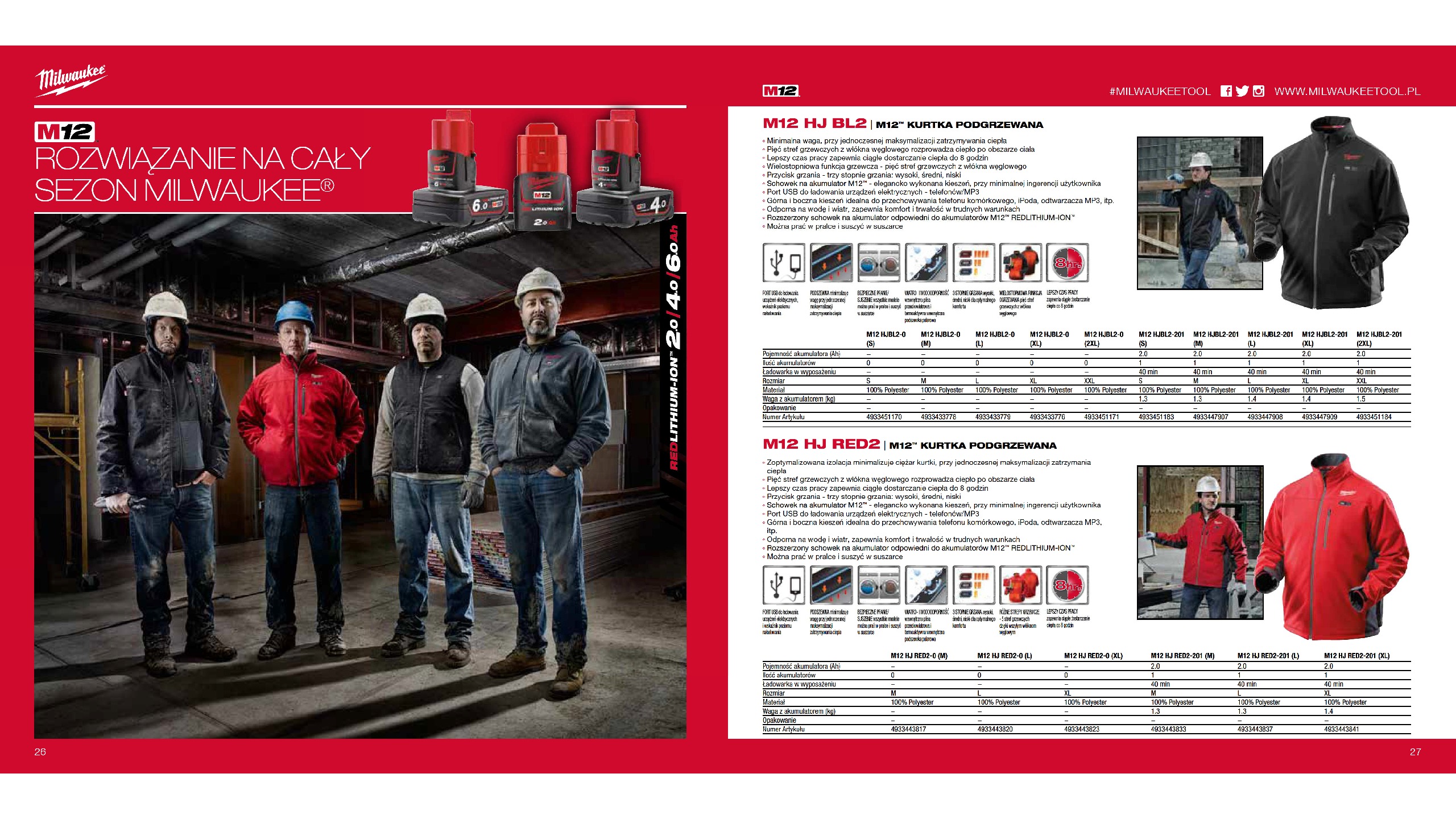 M12 - Kurtki podgrzewane